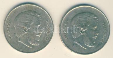 1947. 5Ft Ag (2x) "Kossuth" T:2-,3 ph.