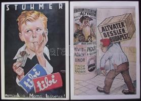 2 db régi plakát reprodukciója 24,5x34cm