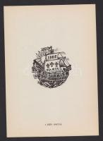 1962 12 metszet magyar grafikusoktól, benne Gross Arnold, Drahos István, Varga Gyula, stb. sorszámoz...
