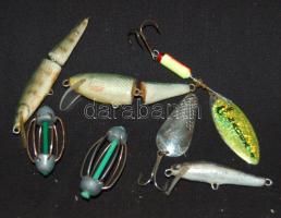 Horgászcikk tétel: zsinór, antik orsó, úszók, zsinór