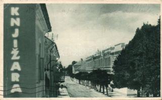 Goszpics, Gospic; Lány iskols és könyvesbolt / girl school and bookshop (fa)