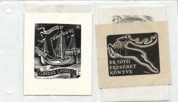 10 db klf magyar ex libris