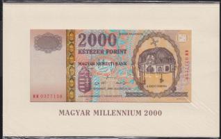2000. 2000Ft "Millenium" T:I Eredeti bontatlan díszcsomagolásban!