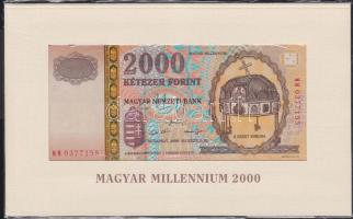 2000. 2000Ft "Millenium" T:I Eredeti bontatlan díszcsomagolásban!