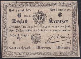 1849. 6kr "Almássy" korabeli hamisítványa! T:III