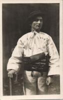 Slovakian folklore, young farmer in Vázsec