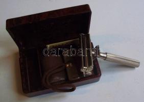 ~1960 "Valet" típusú angol borotvakészlet bontatlan csomag pengével kis műanyag dobozban