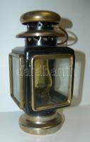 Régi hordozható petróleum bányászlámpa 22 cm