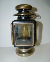 Régi hordozható petróleum bányászlámpa 22 cm
