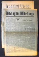 1956 Az Irodalmi újság és a Hétfői hírlap szeptemberi és októberi számai a forradalom előszelének híreivel