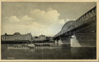 Pozsony bridge with SS Bastei