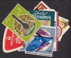 19 db klf hotel-, ital- és bőröndcímke