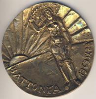 1969. "Battonya" Br plakett. Szign.: MB / Mladonyiczky Béla (94mm) T:1-