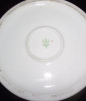 Virágokkal díszített nagyméretű Hollóházi porcelán váza aranyozott szegéllyel 35cm magas / Hollóházi...