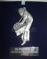 Hollandia 1990. Billiárd emlékplakett eredeti adományozói dísztokban! T:1