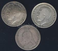 Nagy-Britannia 1891-1917. 3p Ag (3x) T:vegyes