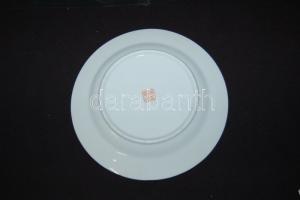 Kézzel festett és aranyozott kínai porcelán tányér /  Handpainted chinaware plate d: 20cm