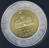1999. 3000Ft Ag "Államalapítás 1000. évfordulója" T:BU Csak 5000db!