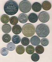 Kis magyar és külföldi fémpénz és bárca tétel T:vegyes