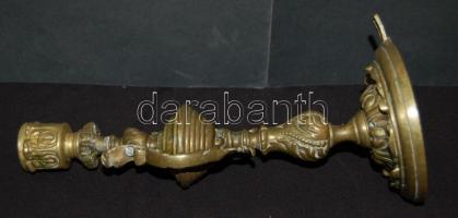 Falra is szerelhető, állítható réz kandelláber / Vintage adjustable lamp