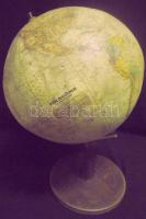 cca 1950 Régi földgömb (kissé kopott és egy lyuk van rajta) / Vintage globe 55 cm