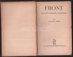 Front regények:Balassa Imre Regény milliók életéből, Palladis, cca 1940