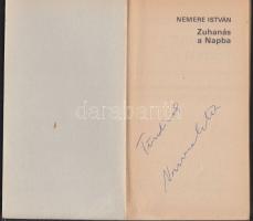 Nemere Istvűn: Zuhanás a napba, Dedikált! Bp.,  1986, Népszava