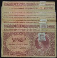 1945. 10.000P bélyeggel és bélyeg nélkül (25x) T:II-,III