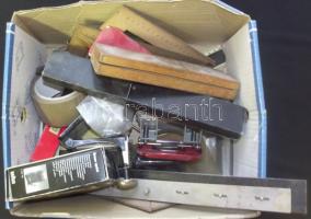 Egy doboz régi irodaszer + braun villanborotva eredeti dobozában