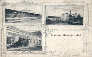 Maria Enzersdorf with railway station and the shop of Ludwig Graf
