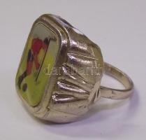 Puskás Ferenc saját kezű aláírása egy rajongója névjegykártyáján, valamint az általa ajándékozott di...