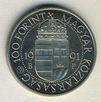 1991. 100Ft "II.János Pál pápa látogatása" T:PP Dísztokban