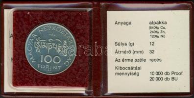 1984. 100Ft "Kőrösi Csoma Sándor" T:PP Eredeti tokban, tanúsítvánnyal!