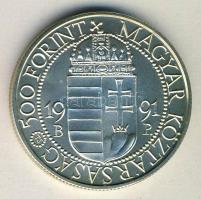 1991. 500Ft Ag "II.János Pál pápa látogatása" T:BU Dísztokban