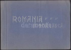 cca 1910 Romania: népviselet 10 fotót tartalmapó mappa / Romania folklore mappa with 10 photos 25x17 cm