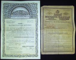 1938-1941 2 db dekoratív biztosítási kötvény