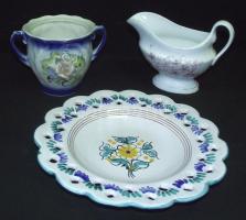 Egy doboz vegyes kerámia és porcelán tétel