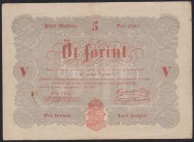 1848. 5Ft "Kossuth bankó" T:II-/III+