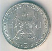 NSZK 1978D. 5M Ag "Gustav Stresemann" T:2