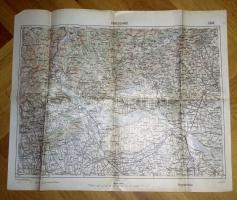 cca 1916 Piave - színes I. vh. katonai térkép szép állapotban / WW. I. Military map in nice conditio...