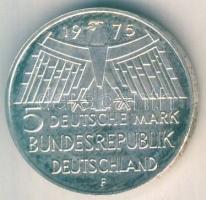 NSZK 1975F 5M Ag "Műemlékvédelem" T:PP