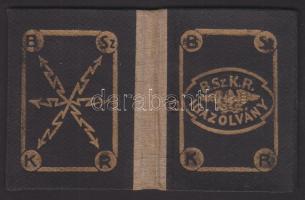 1924 BSZKRT fényképes igazolvány közszolgálati alkalmazott részére bérletszelvényekkel