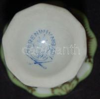 Kézzel festett Viktória-mintás Herendi porcelán vázácska / Handpainted Herendi chinaware vase 6cm