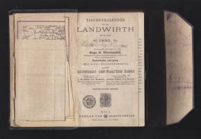 1895 Hitschmann Mezőgazdasági zsebatlasz az Osztrák-Magyar Monarchia számára térképpel (kissé viselt...