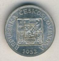 Csehszlovákia 1932. 10K Ag Tanúsítvánnyal díszdobozban T:2