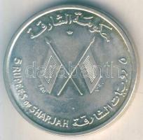 Sharjah 1966. 5R "J.F. Kennedy" Ag emlékpénz T:2+