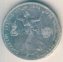 Ausztria 1908. 5K Ag "Jubileum" T:3