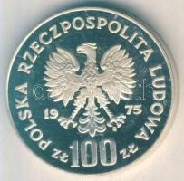 Lengyelország 1975. 100Zl Ag "Helena Modrzejewska" T:PP