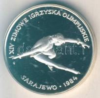 Lengyelország 1984. 200Zl Ag "Téli olimpia Sarajevo-korcsolya" T:PP