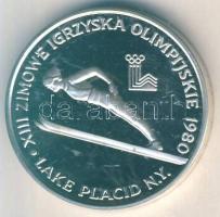 Lengyelország 1980. 200Zl Ag "Téli olimpia Lake Placid-síugrás" T:PP